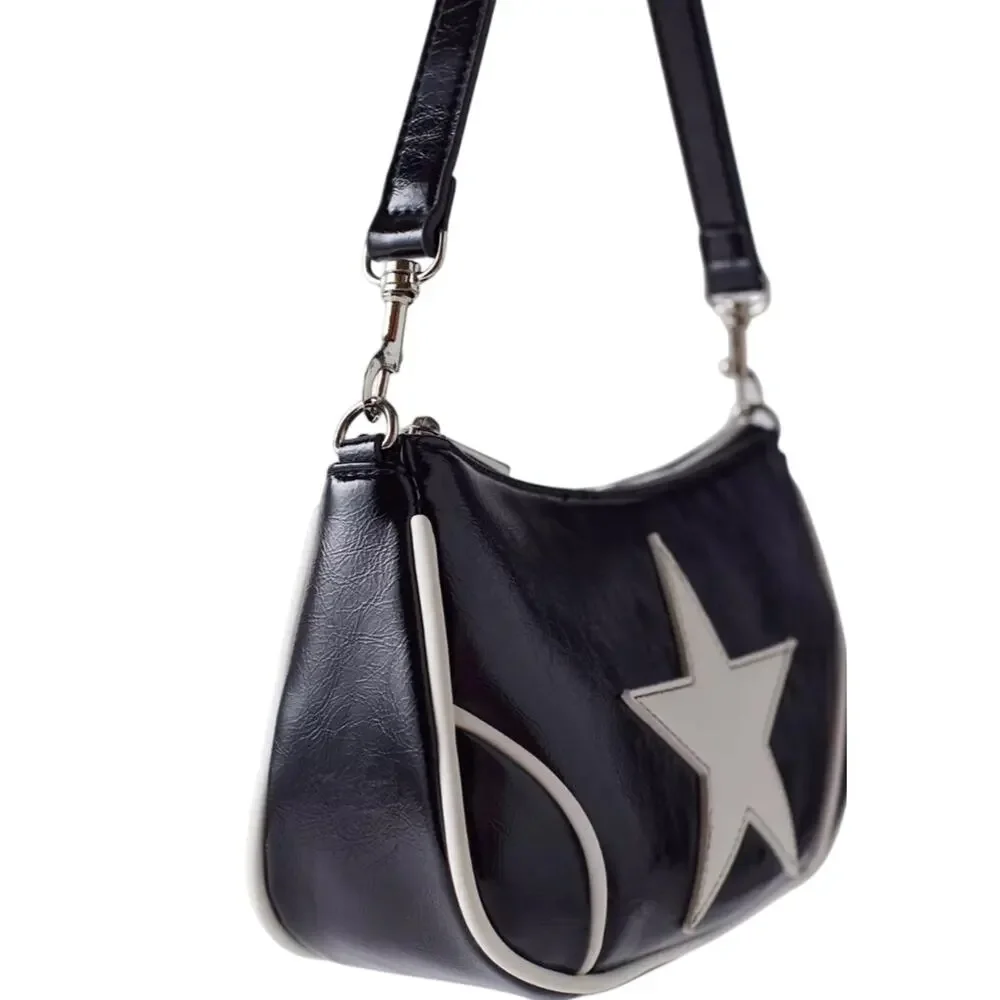 NWT Daphne Star Faux Leather Moto Bag - Picture 3 of 3